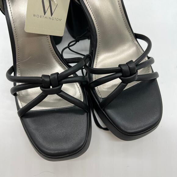 Worthington Womens Ellsworth Heeled Sandals Black Size 9M - Picture 10 of 14